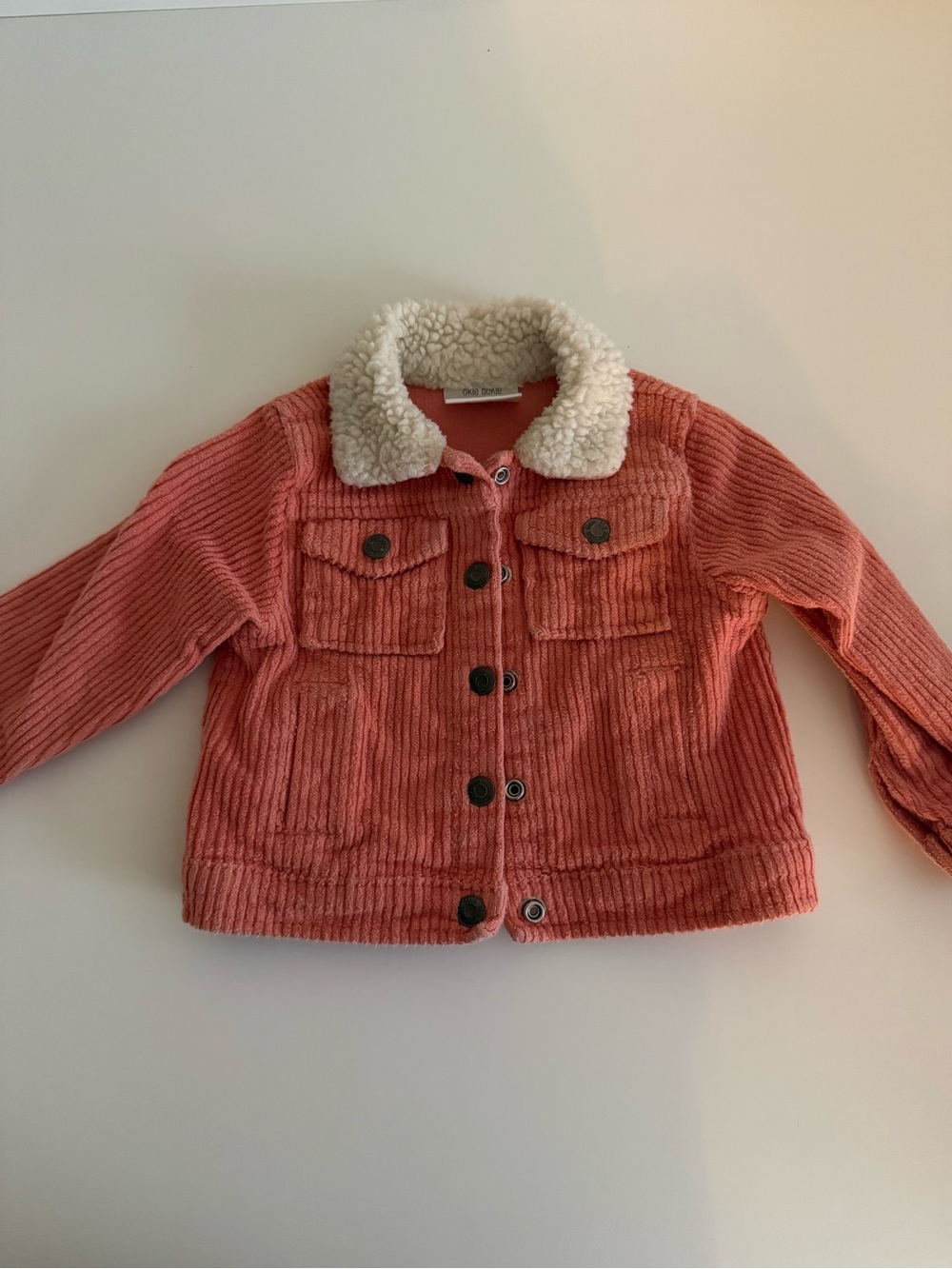 Okie Dokie Corduroy Sherpa-Lined Jacket